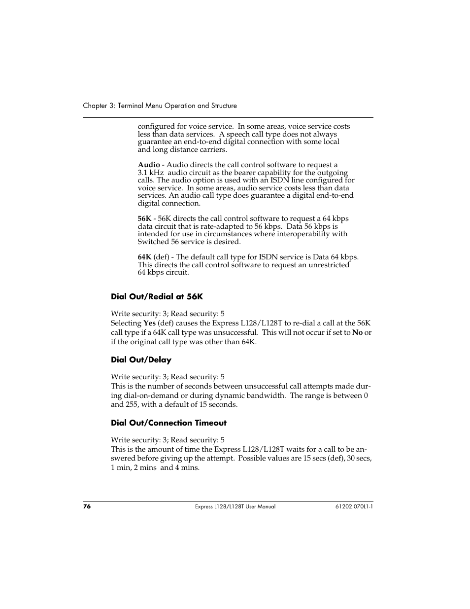 ADTRAN L128 User Manual | Page 93 / 200