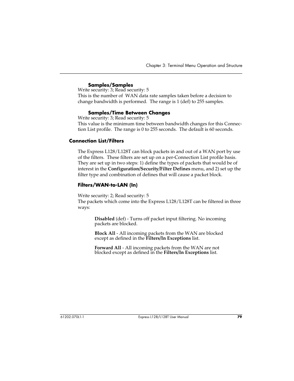 ADTRAN L128 User Manual | Page 96 / 200