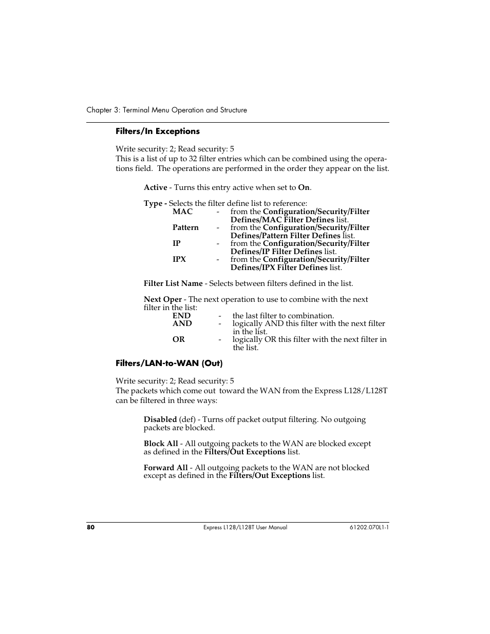 ADTRAN L128 User Manual | Page 97 / 200