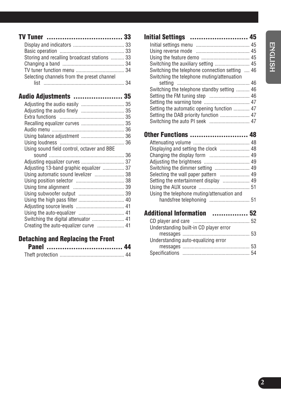 Pioneer DEH-P9300R User Manual | Page 3 / 112