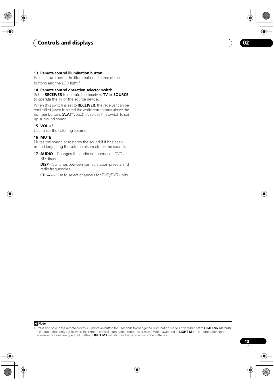 Controls and displays 02 | Pioneer SC-LX82 User Manual | Page 13 / 148