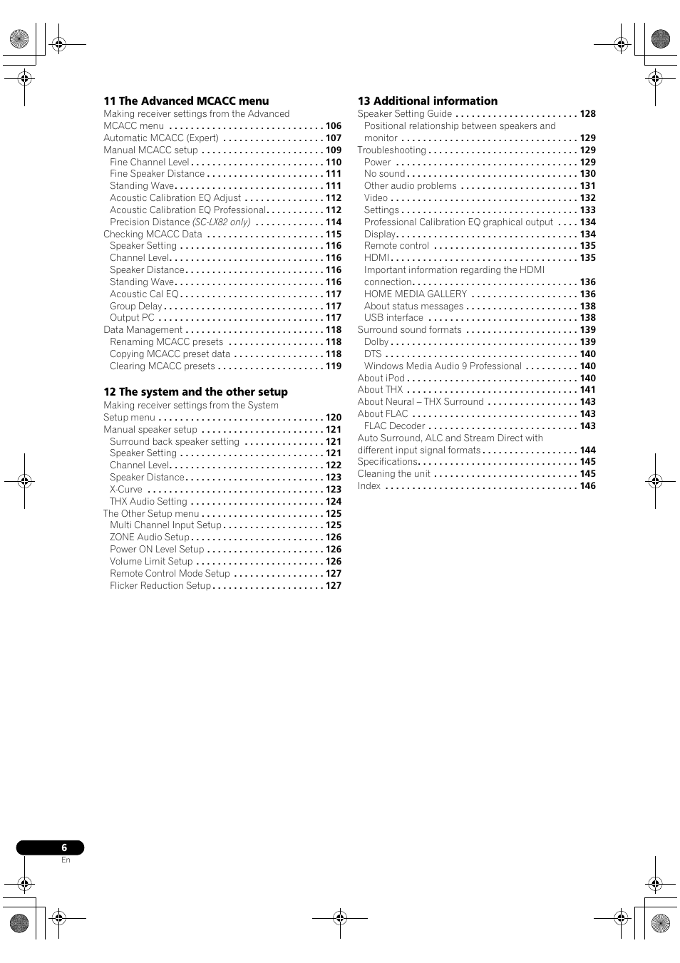 Pioneer SC-LX82 User Manual | Page 6 / 148