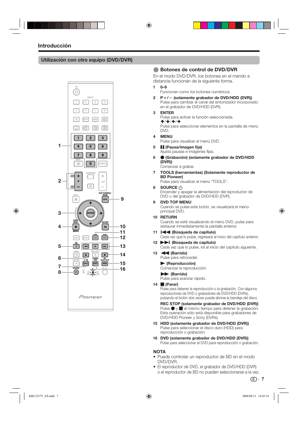 Introducción | Pioneer KRL-37V User Manual | Page 249 / 338