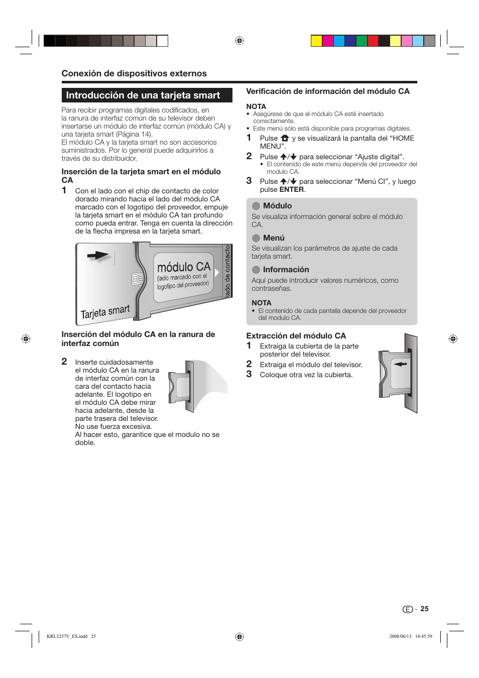 31 2 3 introducción de una tarjeta smart | Pioneer KRL-37V User Manual | Page 267 / 338