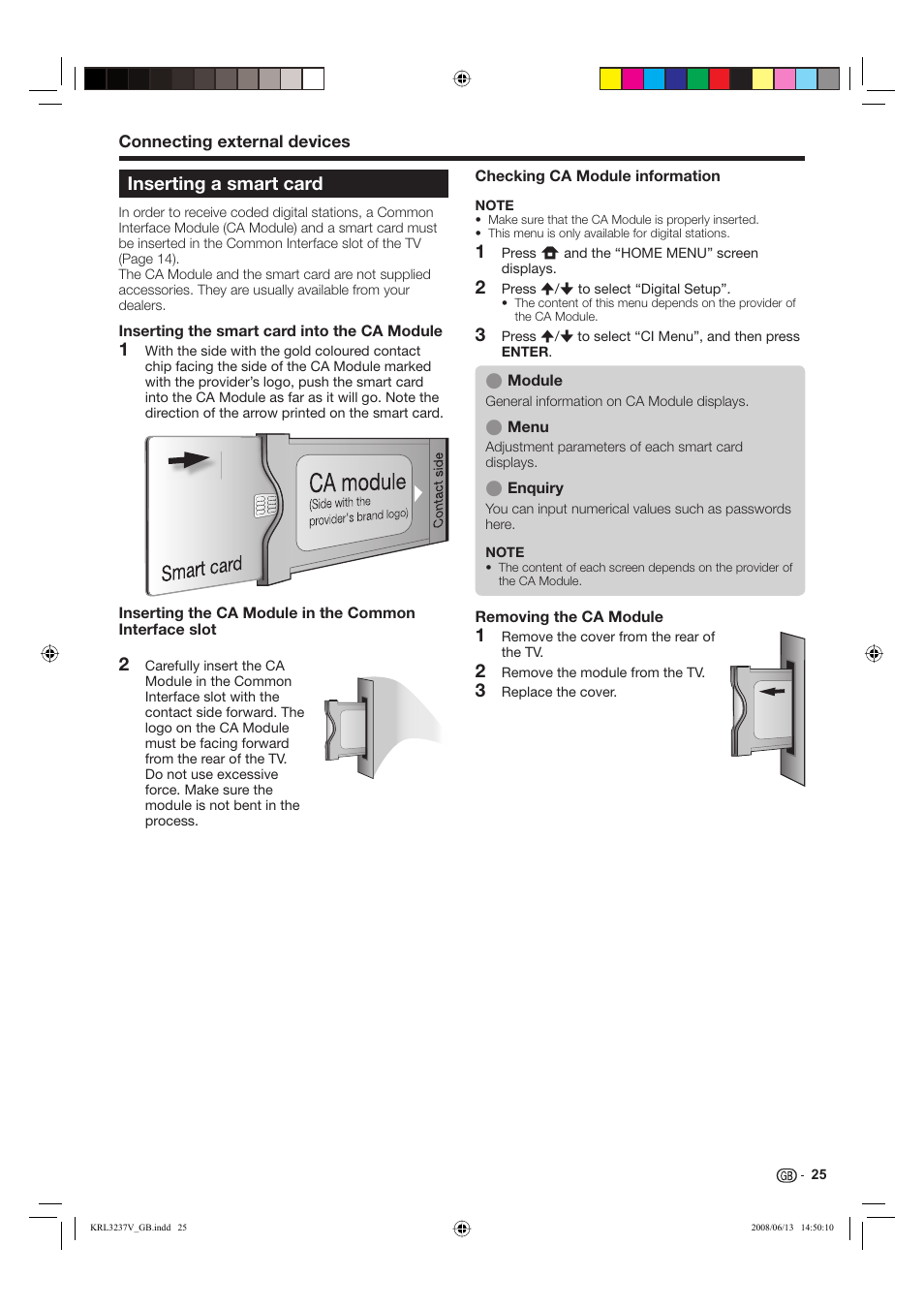 Inserting a smart card | Pioneer KRL-37V User Manual | Page 27 / 338