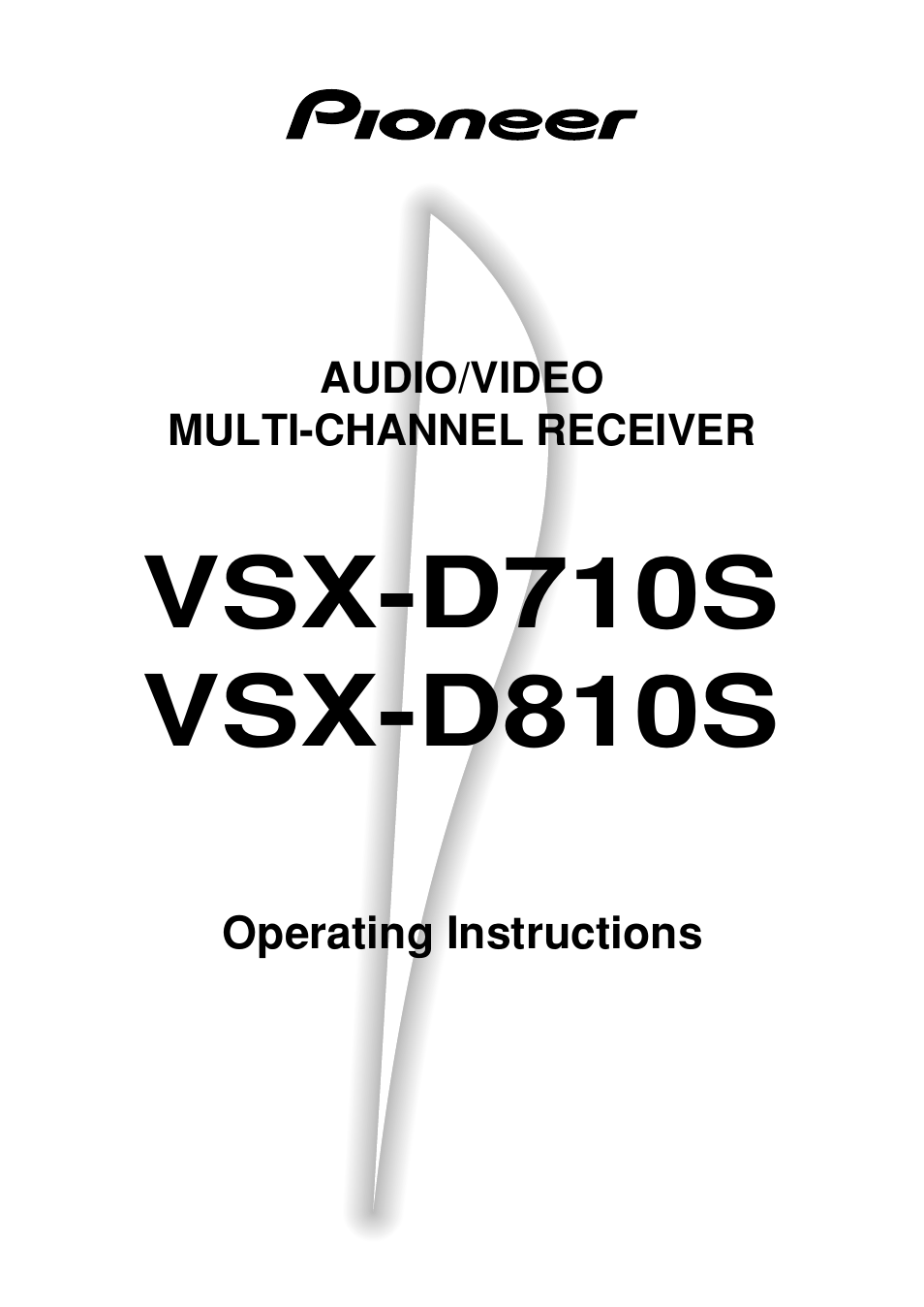 Pioneer VSX-D810S User Manual | 52 pages