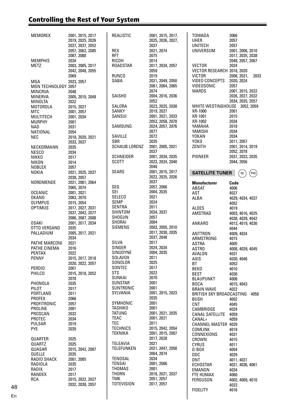 Controlling the rest of your system | Pioneer VSX-D810S User Manual | Page 48 / 52