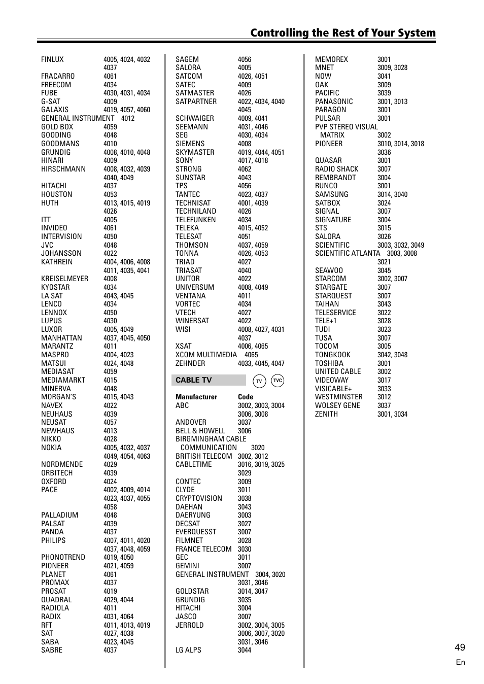 Controlling the rest of your system | Pioneer VSX-D810S User Manual | Page 49 / 52
