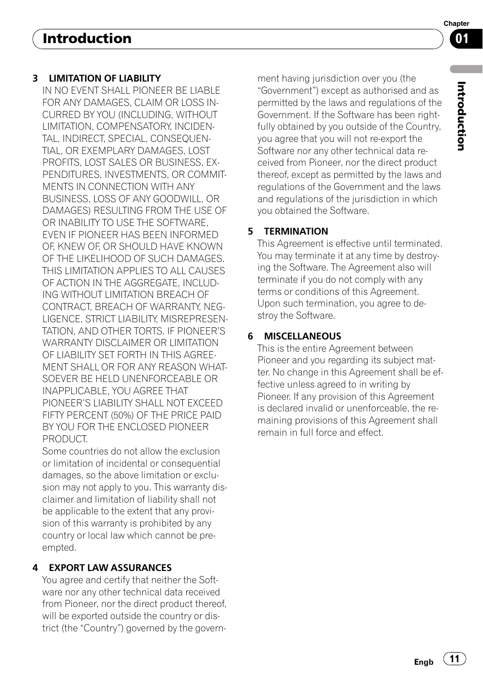 Introduction | Pioneer AVIC-HD3-II User Manual | Page 11 / 193