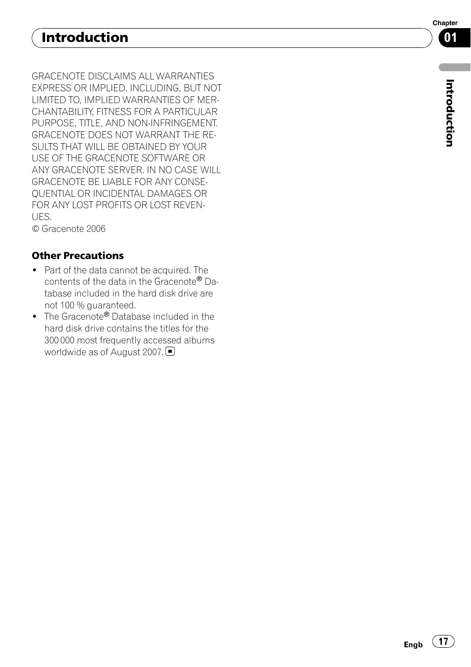 Introduction | Pioneer AVIC-HD3-II User Manual | Page 17 / 193