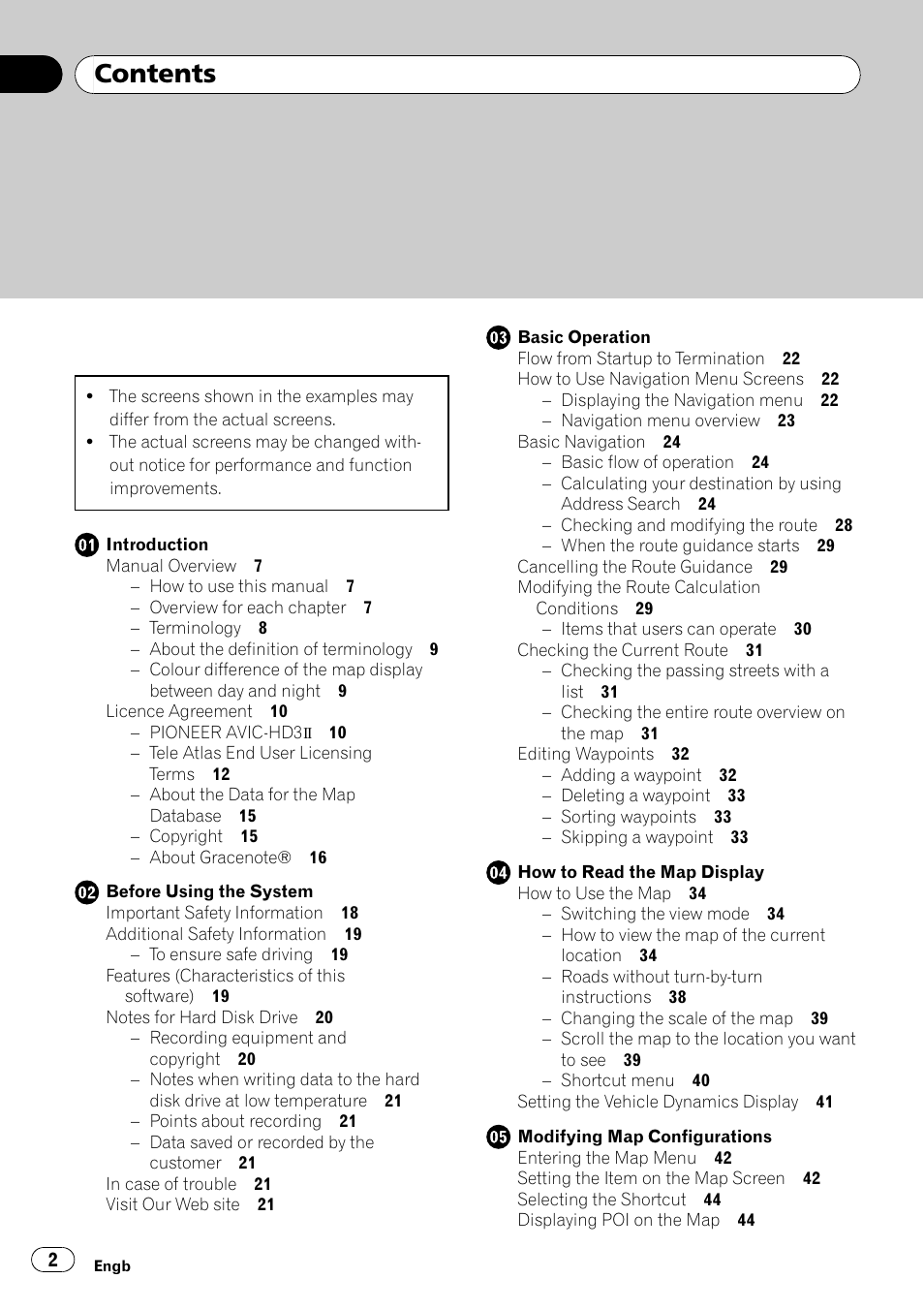 Pioneer AVIC-HD3-II User Manual | Page 2 / 193