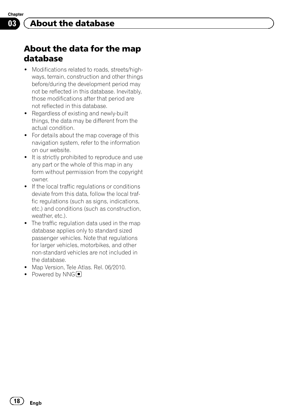 About the data for the map database, 03 about the database | Pioneer CNSD-350FM User Manual | Page 18 / 32