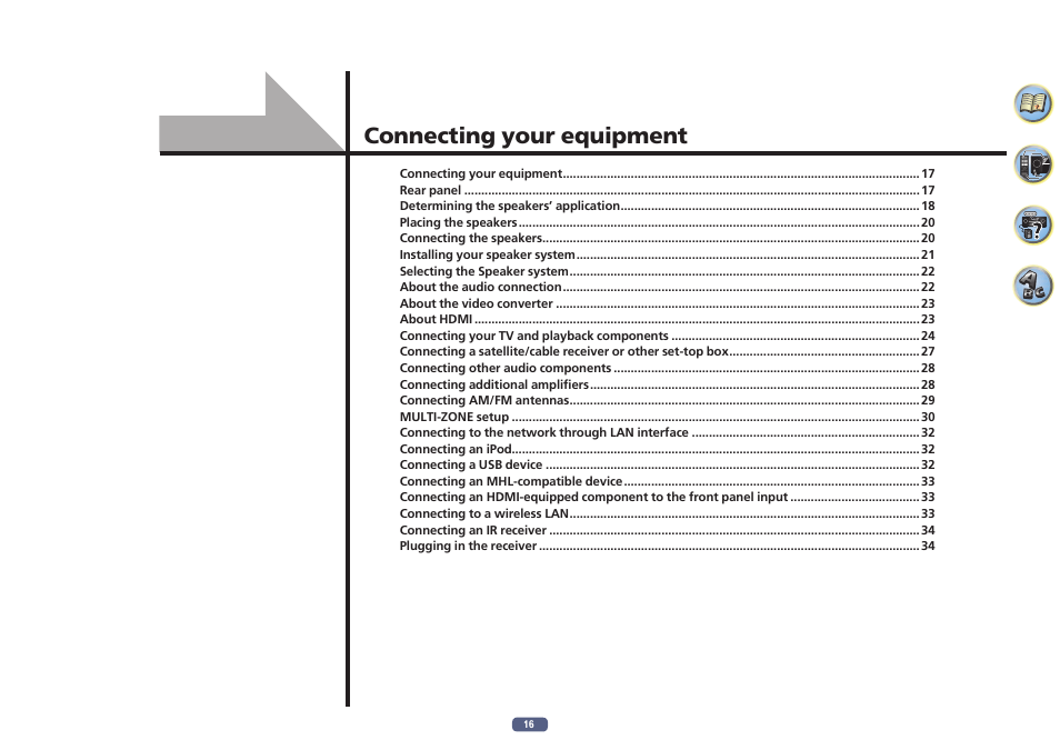 Pioneer VSX-924-S User Manual | Page 16 / 123