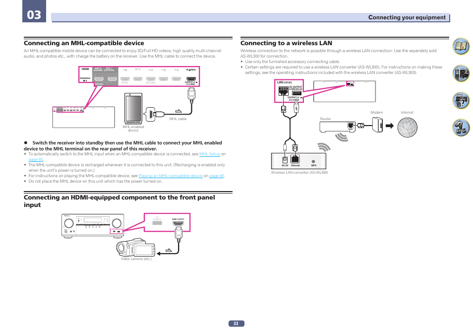 Pioneer VSX-924-S User Manual | Page 33 / 123