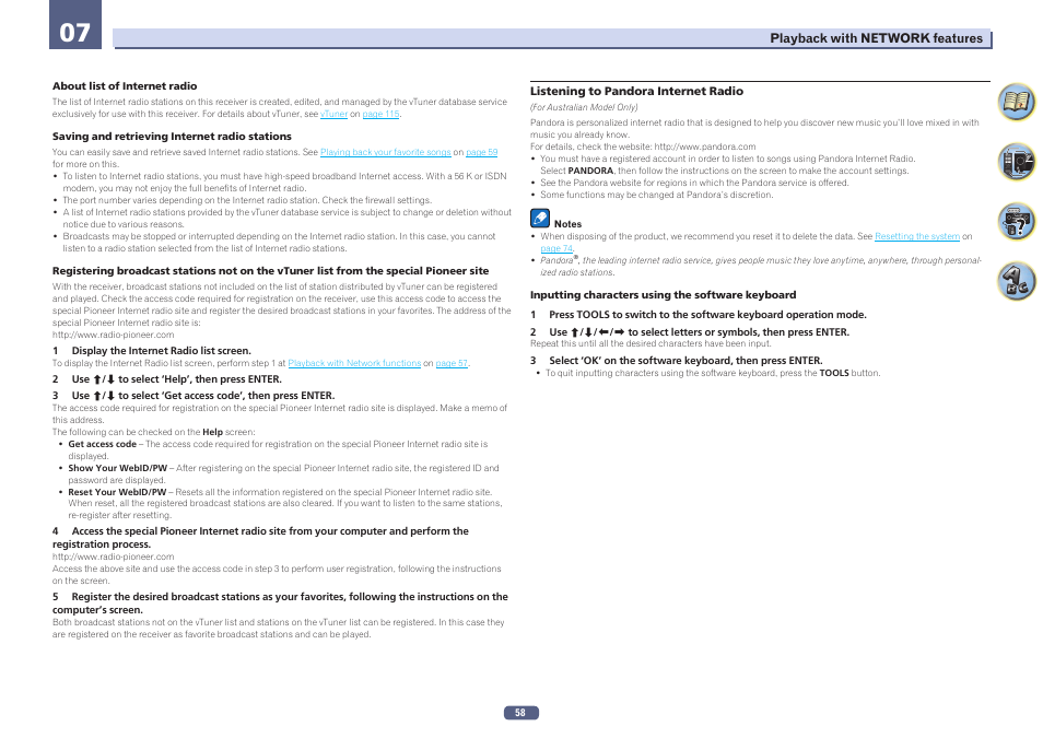 Pioneer VSX-924-S User Manual | Page 58 / 123