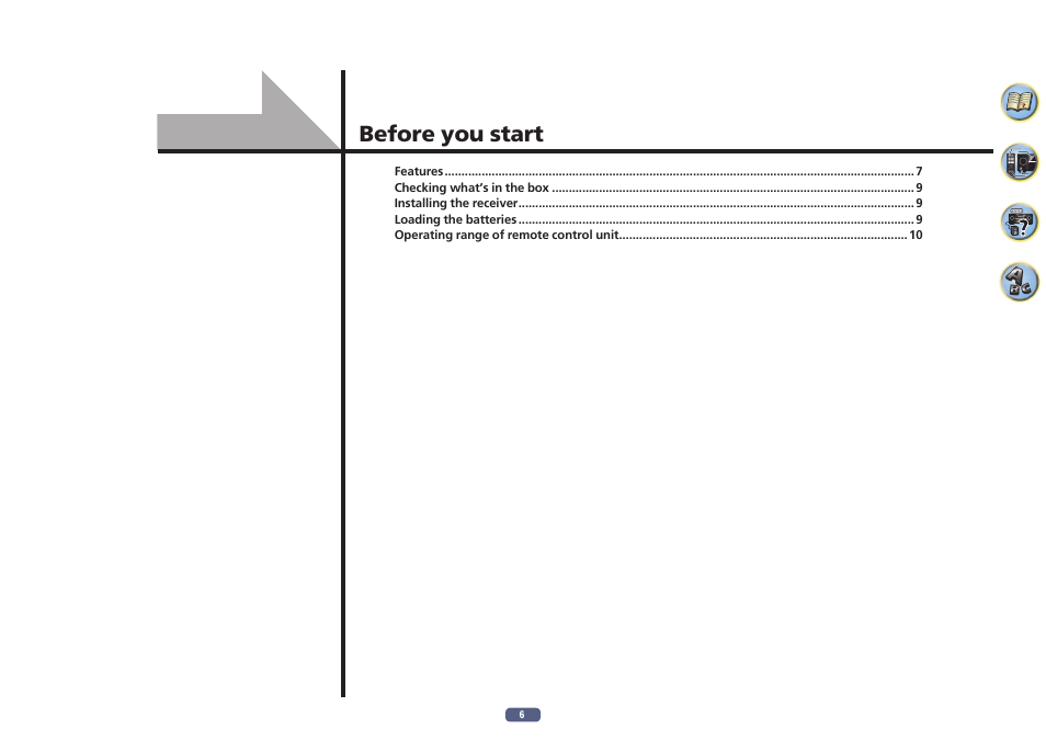 Pioneer VSX-924-S User Manual | Page 6 / 123