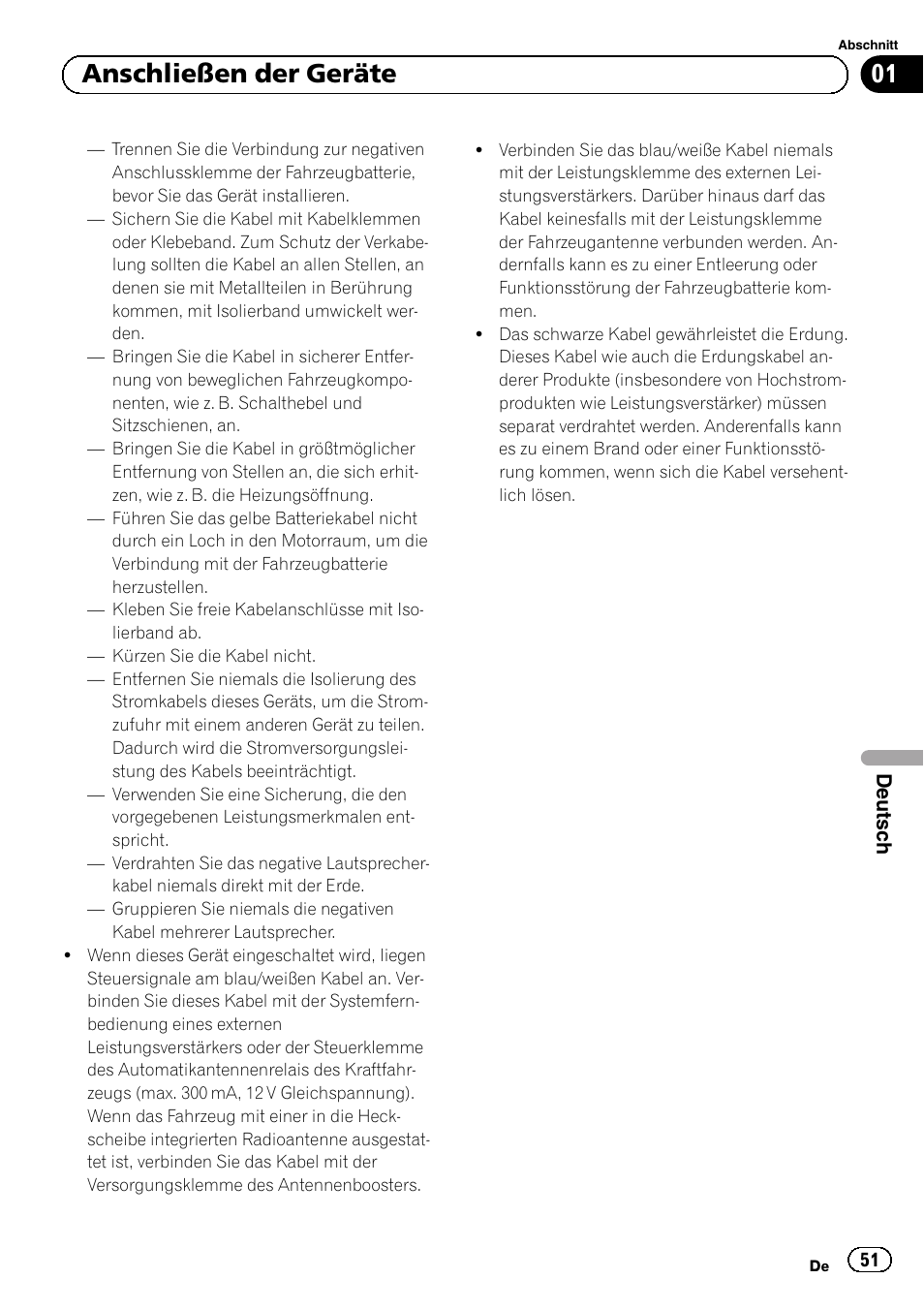 01 anschließen der geräte | Pioneer AVH-5300DVD User Manual | Page 51 / 76