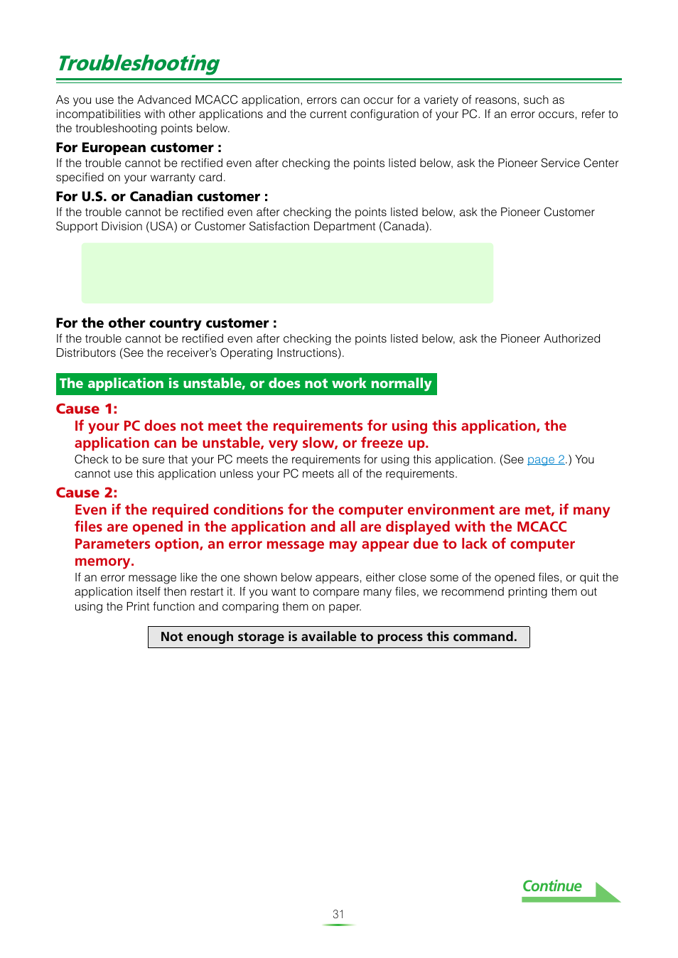 Troubleshooting | Pioneer VSX-920-K User Manual | Page 31 / 35