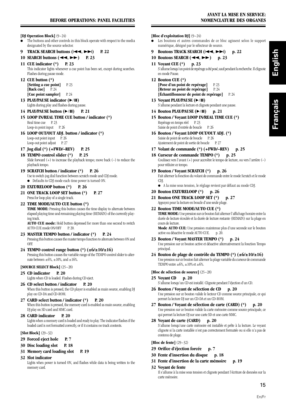 English français | Pioneer DMP-555 User Manual | Page 15 / 120
