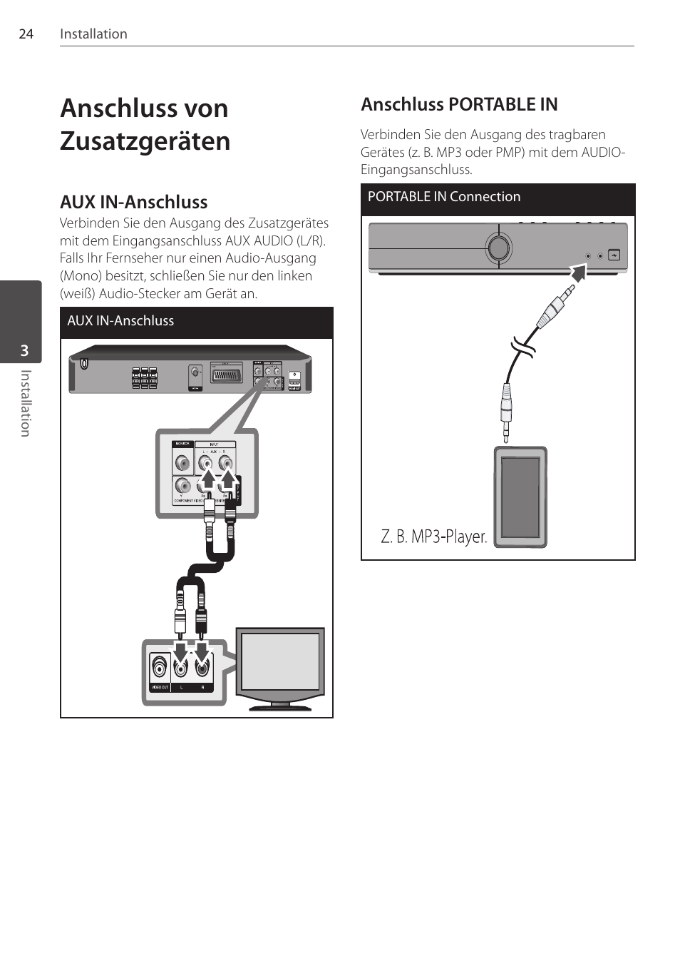 Anschluss von zusatzgeräten | Pioneer DCS-FS303K User Manual | Page 116 / 278