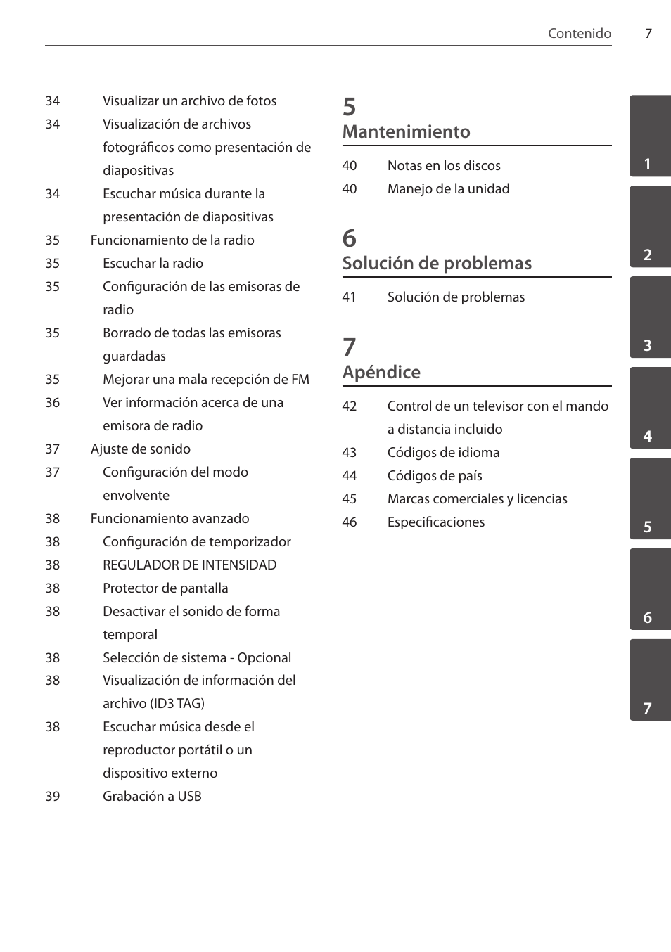 Mantenimiento, Solución de problemas, Apéndice | Pioneer DCS-FS303K User Manual | Page 237 / 278