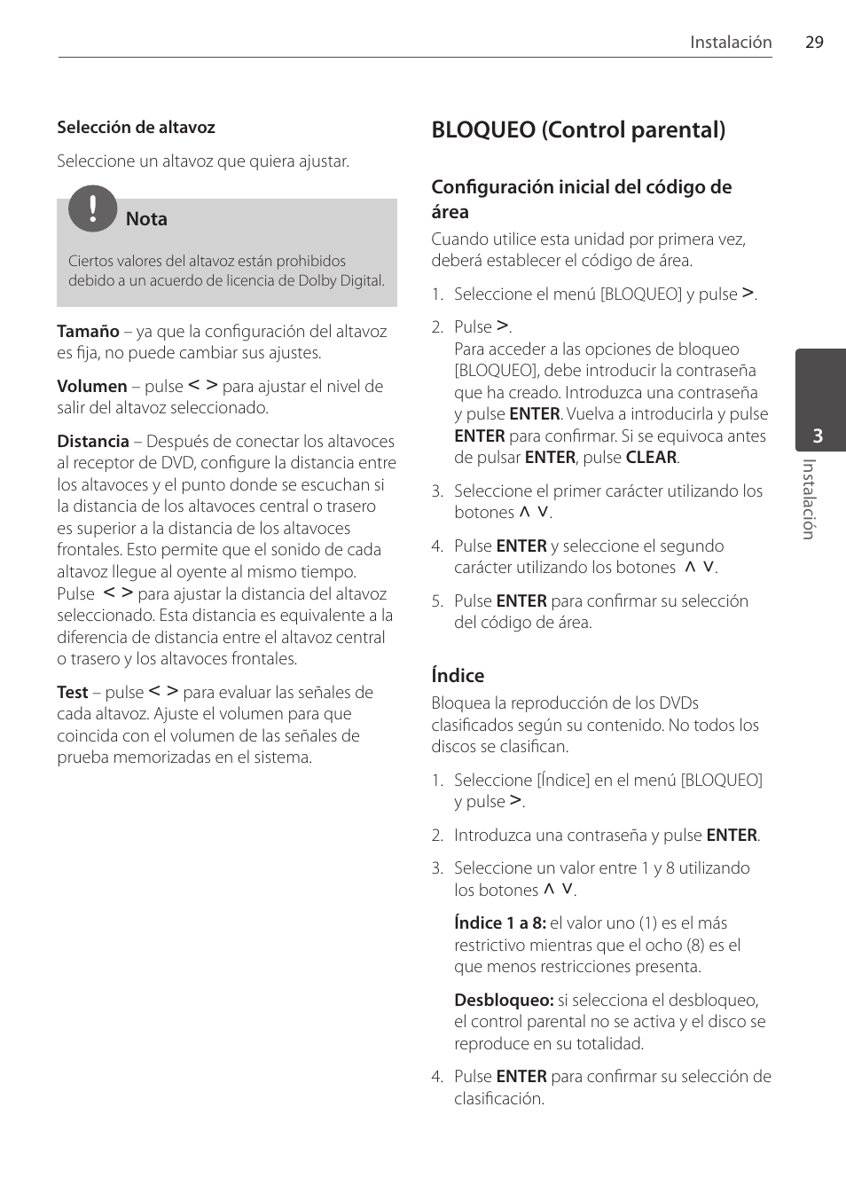 Bloqueo (control parental) | Pioneer DCS-FS303K User Manual | Page 259 / 278