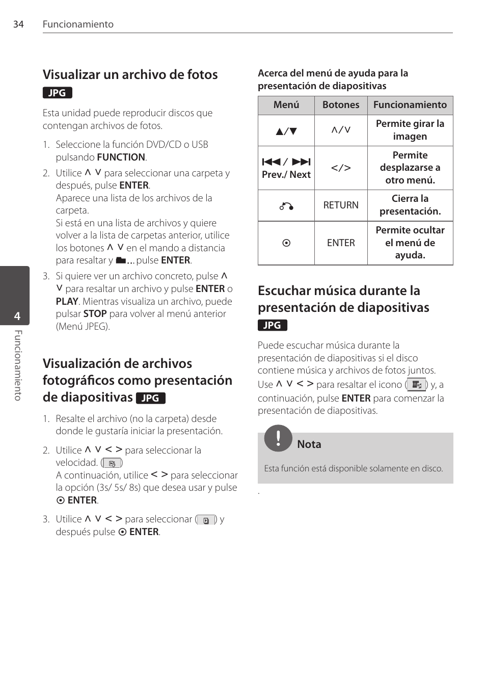 Visualizar un archivo de fotos | Pioneer DCS-FS303K User Manual | Page 264 / 278