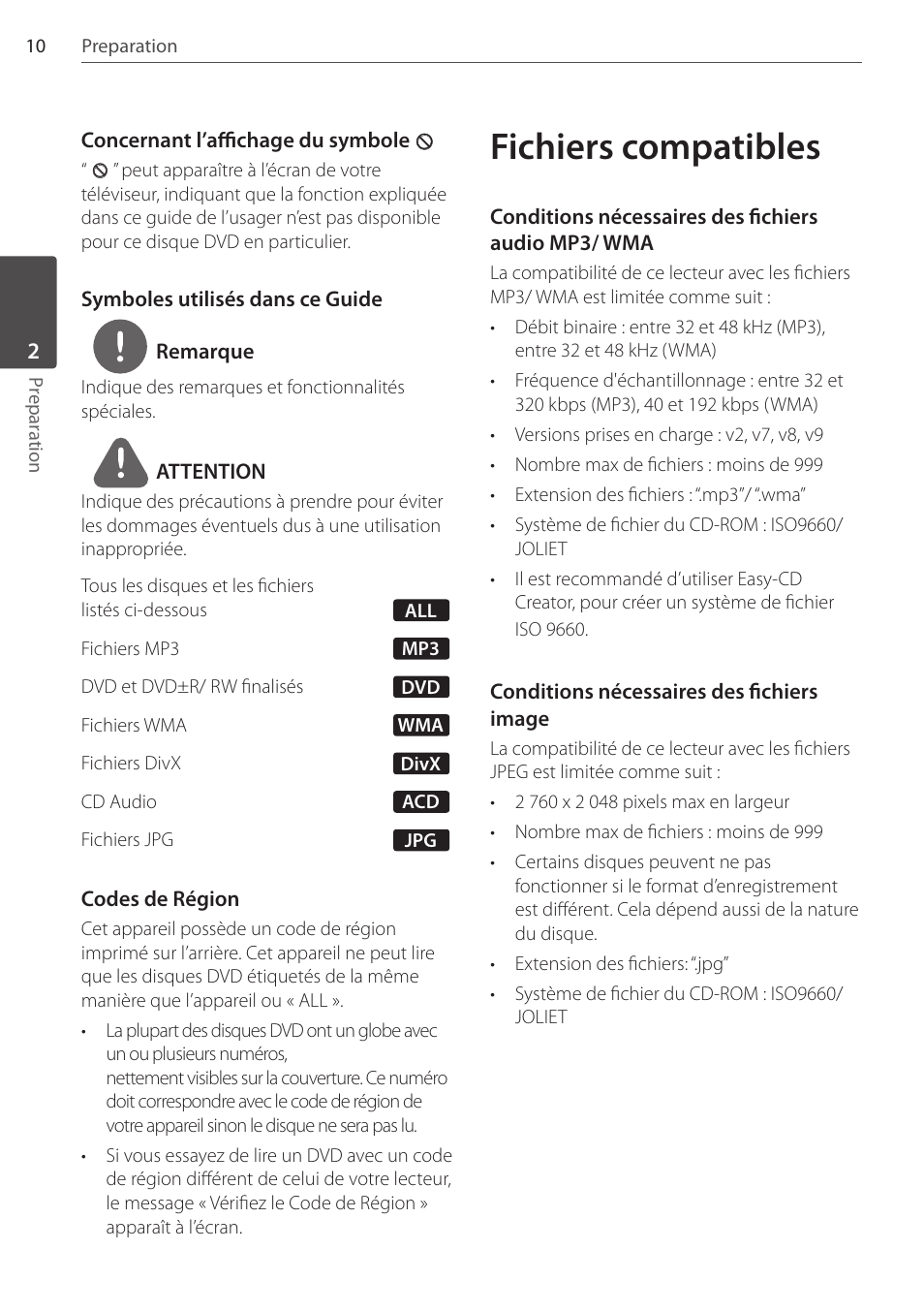 Fichiers compatibles | Pioneer DCS-FS303K User Manual | Page 56 / 278