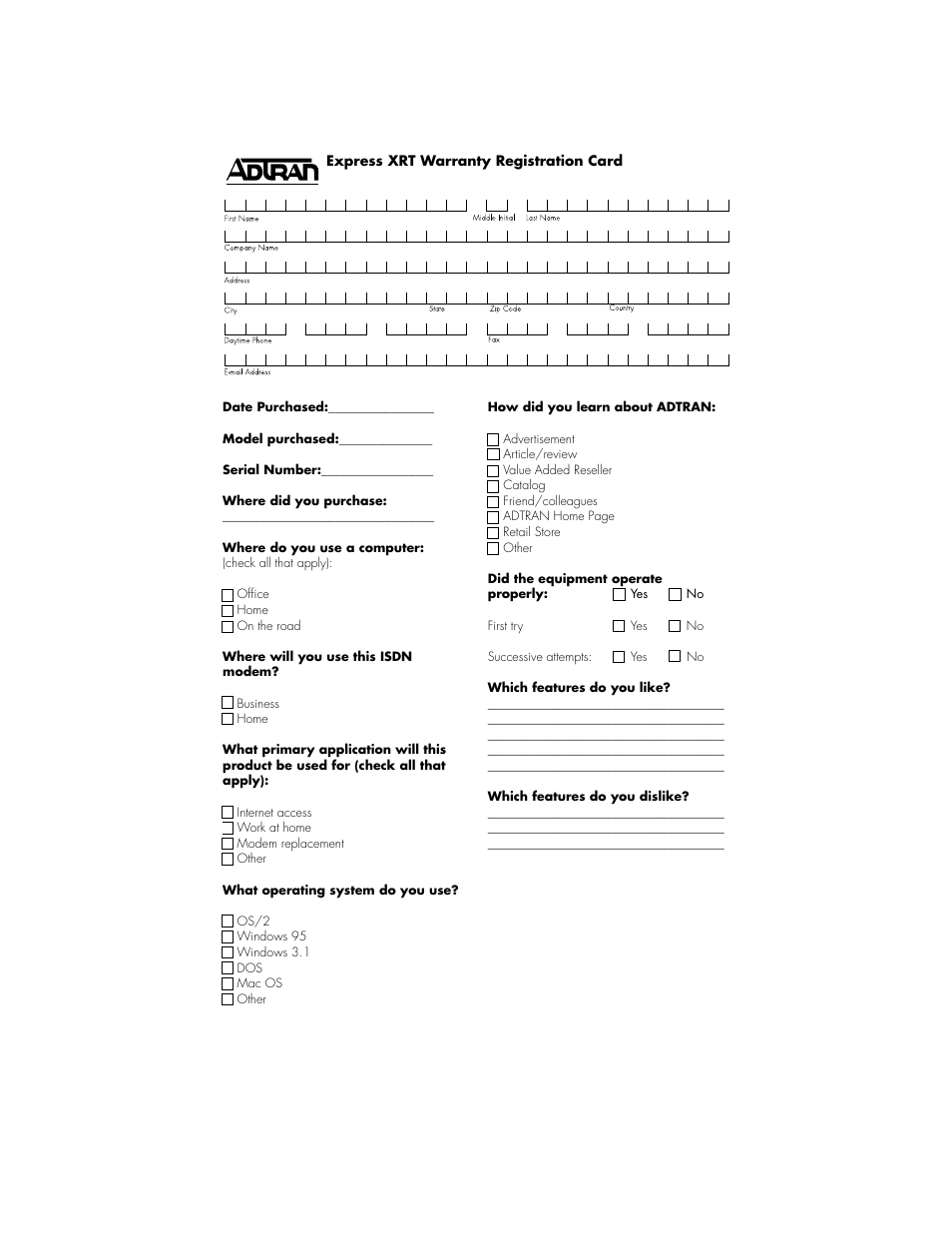 ADTRAN Express XRT User Manual | Page 110 / 111