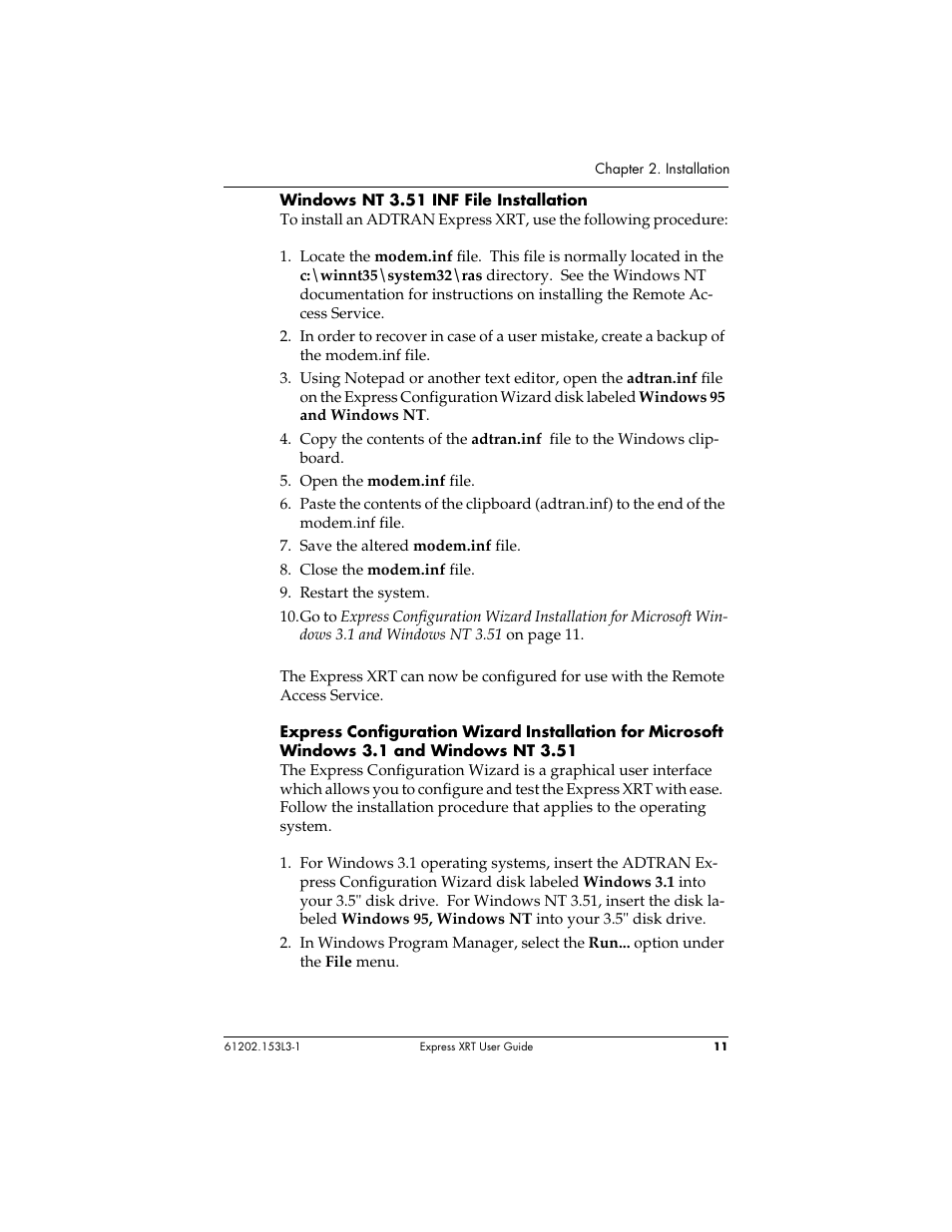 ADTRAN Express XRT User Manual | Page 25 / 111