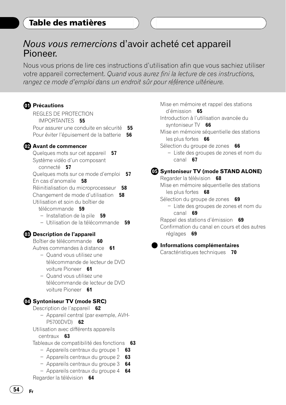 Pioneer GEX-P5700TVP User Manual | Page 54 / 105
