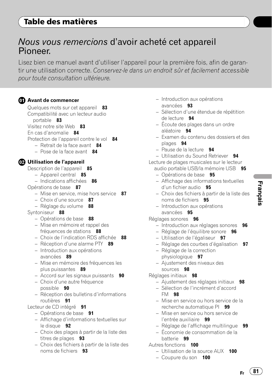 Pioneer DEH-2100UB User Manual | Page 81 / 108