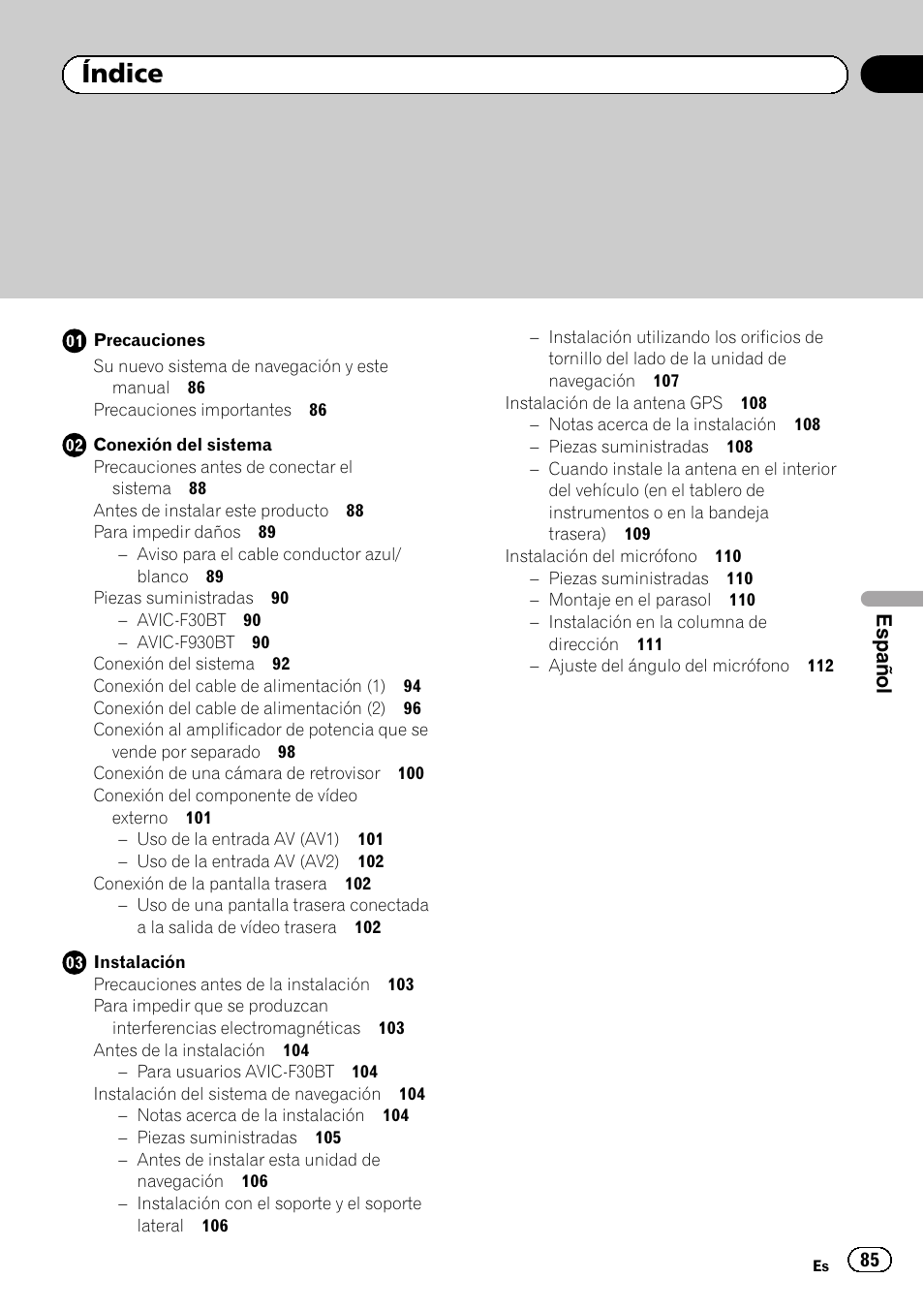 Pioneer AVIC-F30BT User Manual | Page 85 / 172