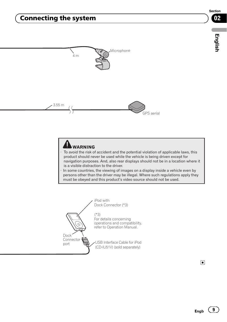 02 connecting the system, English | Pioneer AVIC-F30BT User Manual | Page 9 / 172
