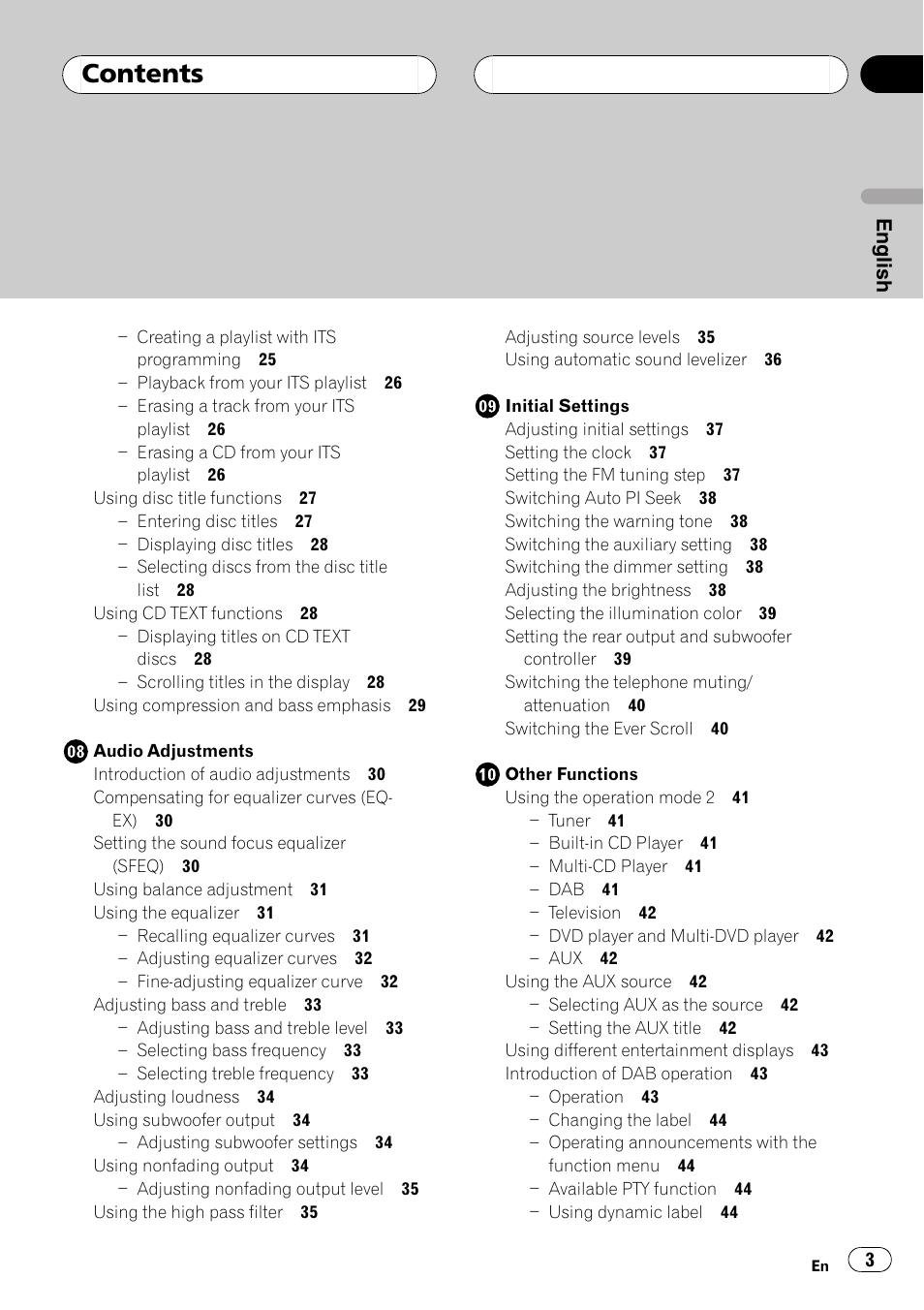 Pioneer DEH-P6600R User Manual | Page 3 / 103