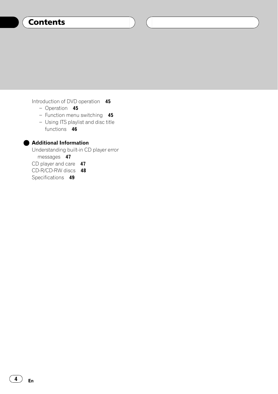 Pioneer DEH-P6600R User Manual | Page 4 / 103