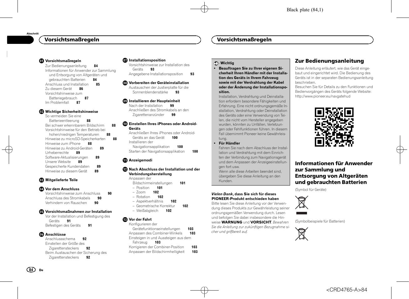 Pioneer SPX-HUD01 User Manual | Page 84 / 148