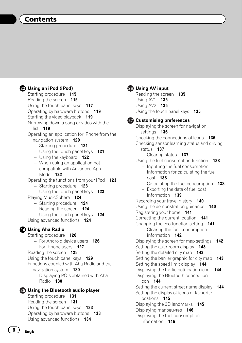 Pioneer AVIC-F840BT User Manual | Page 6 / 220
