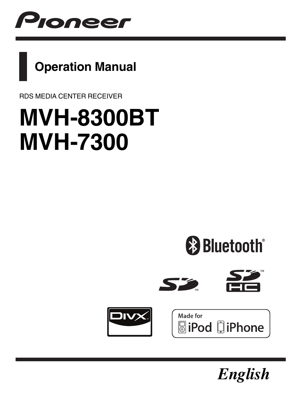 Pioneer MVH-7300 User Manual | 52 pages