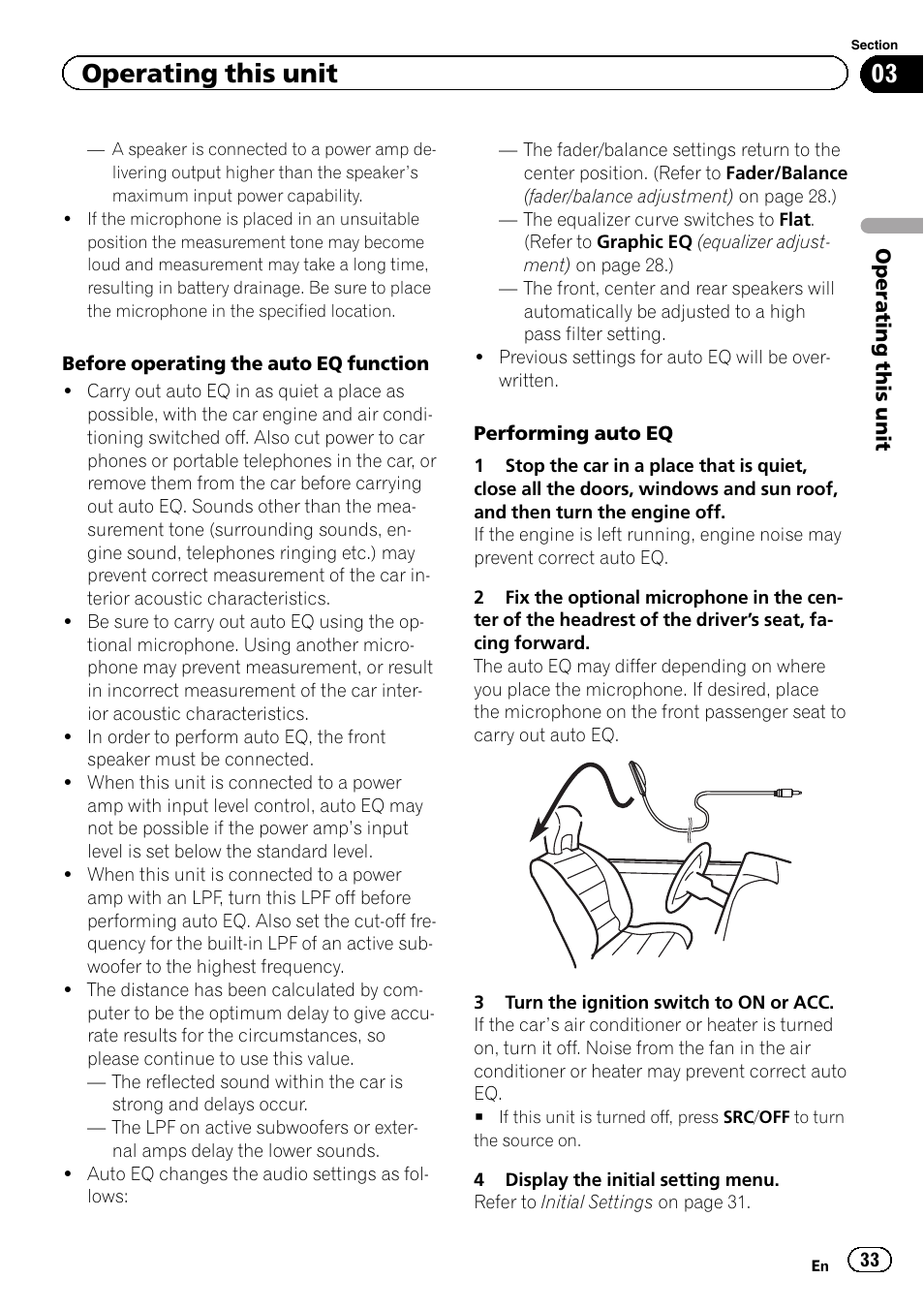 Operating this unit | Pioneer MVH-7300 User Manual | Page 33 / 52