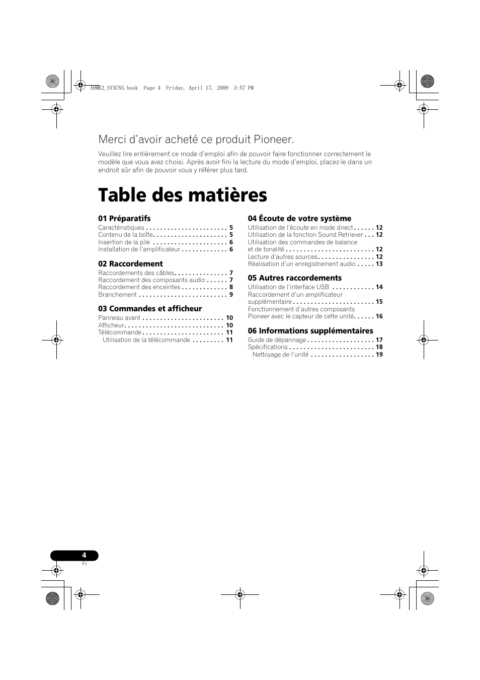 Pioneer A-A9MK2-K User Manual | Page 22 / 128