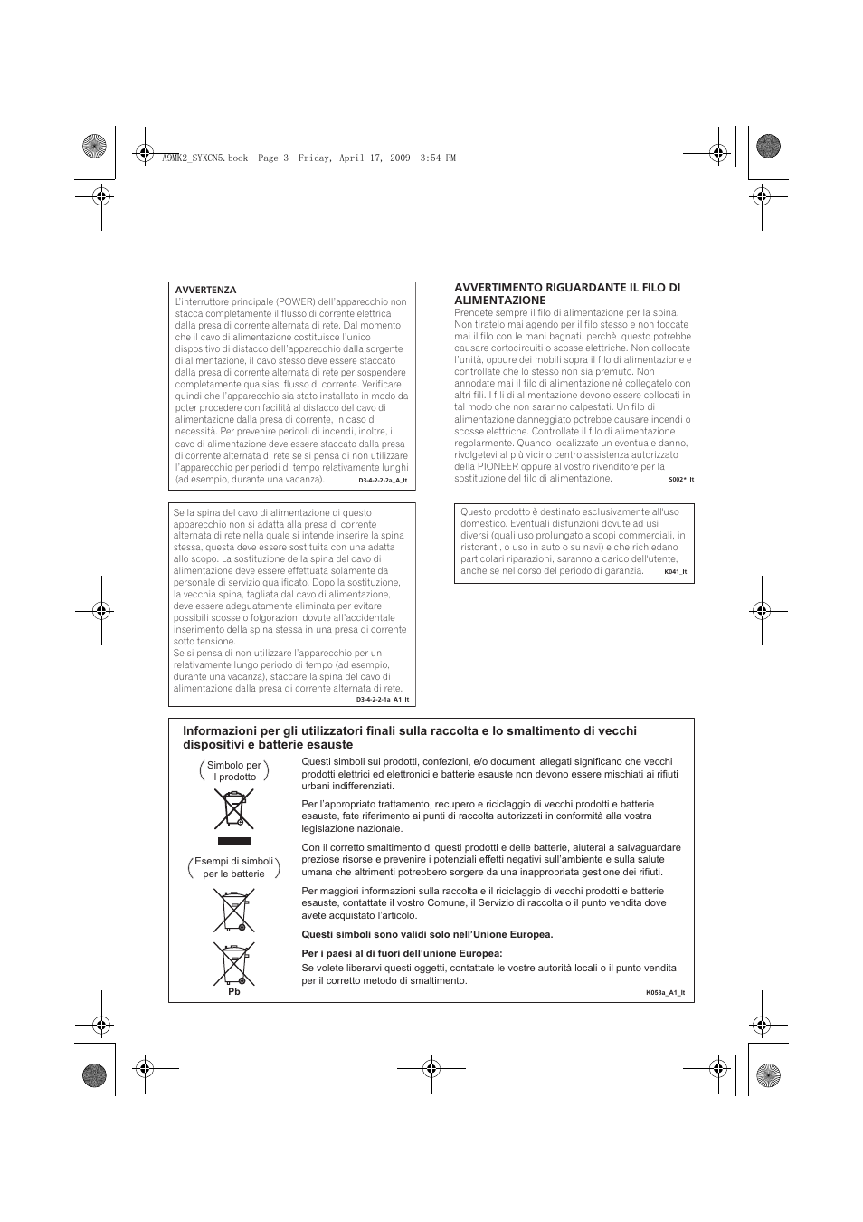 Pioneer A-A9MK2-K User Manual | Page 75 / 128