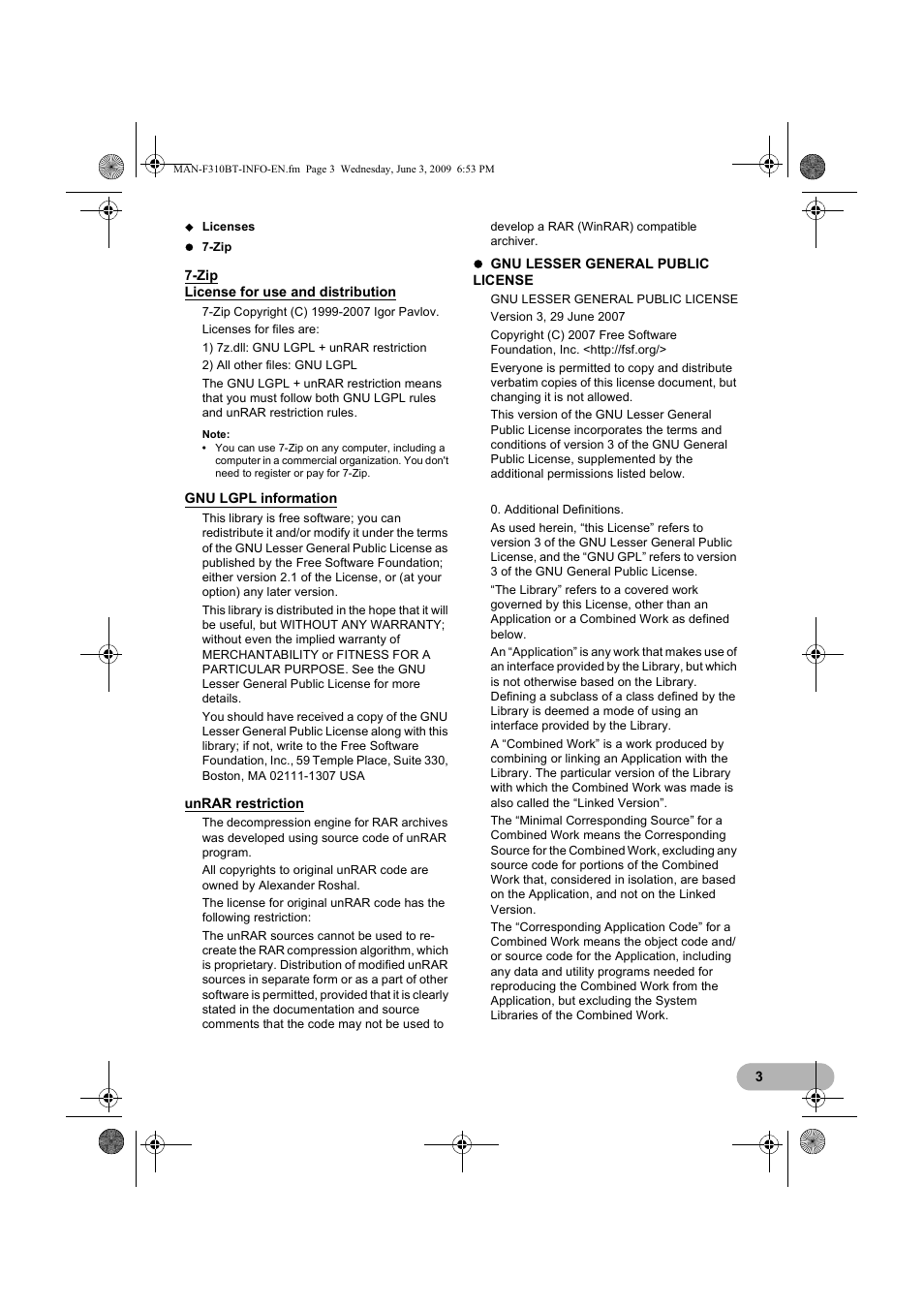 Pioneer AVIC-F310BT User Manual | Page 3 / 20