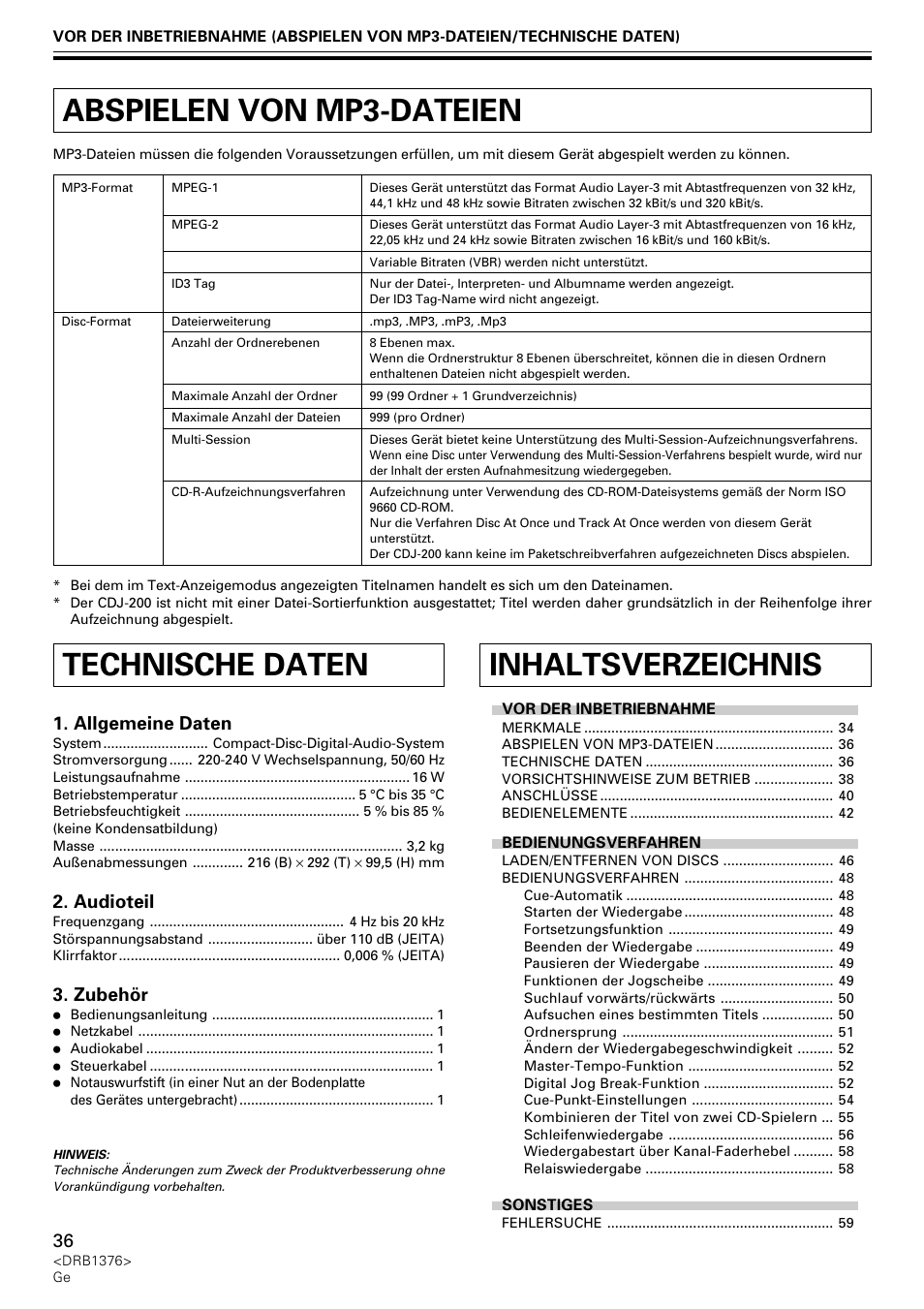 Pioneer CDJ-200 User Manual | Page 36 / 92