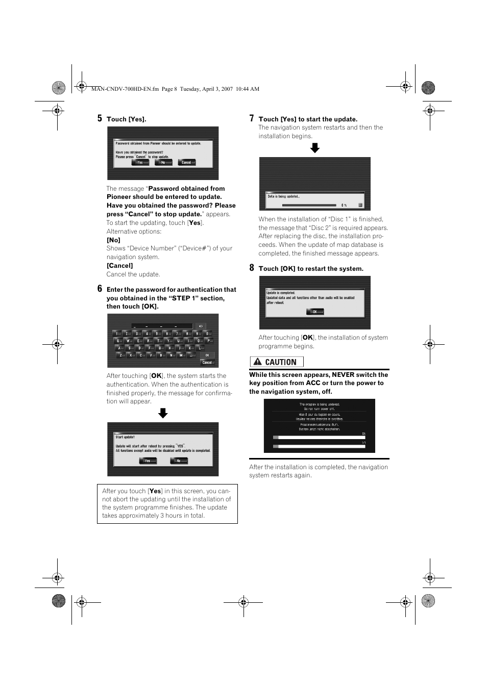 Pioneer CNDV-700HD User Manual | Page 8 / 18