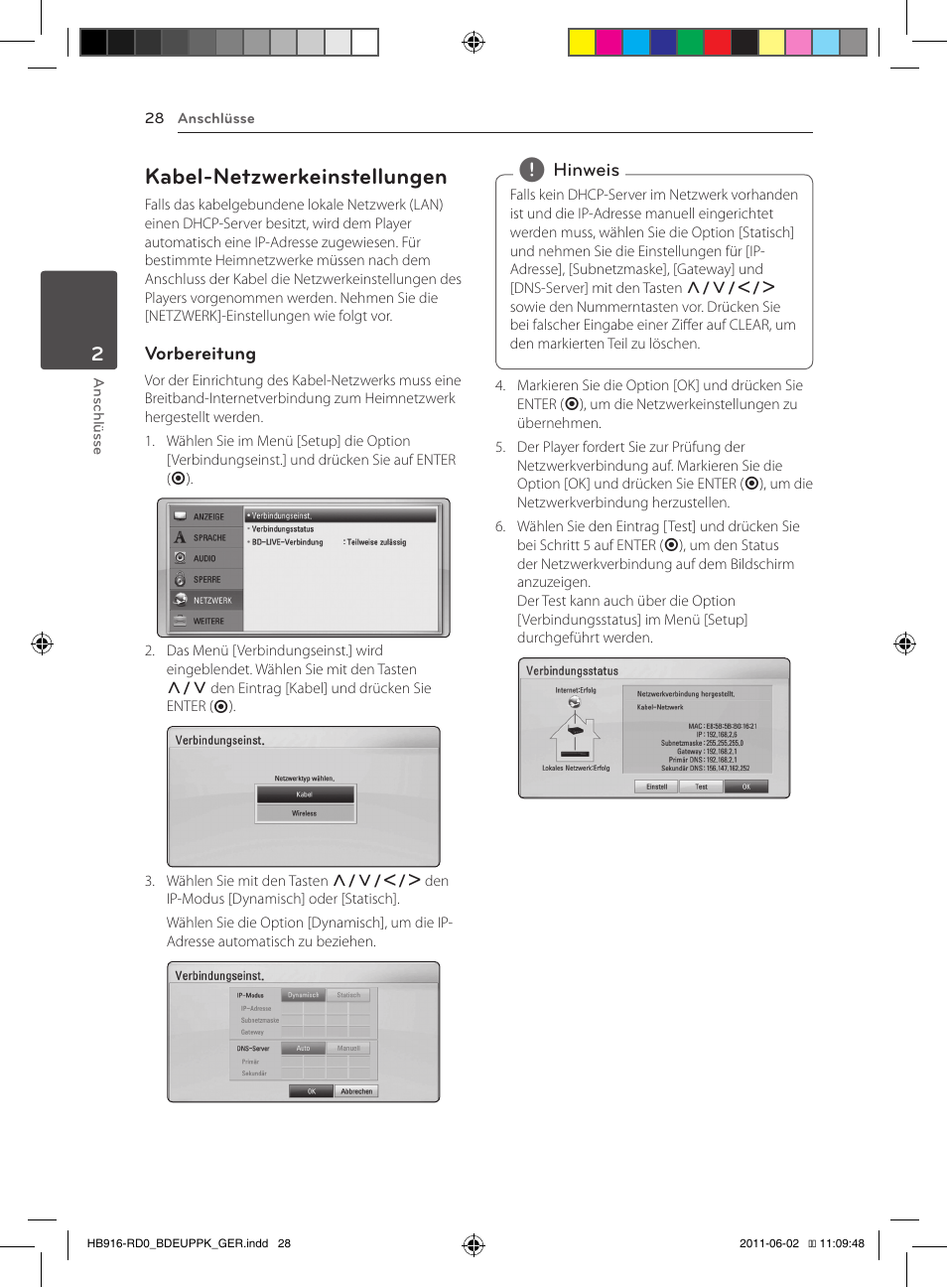 28 – kabel-netzwerkeinstellungen, Kabel-netzwerkeinstellungen | Pioneer BCS-313 User Manual | Page 174 / 436