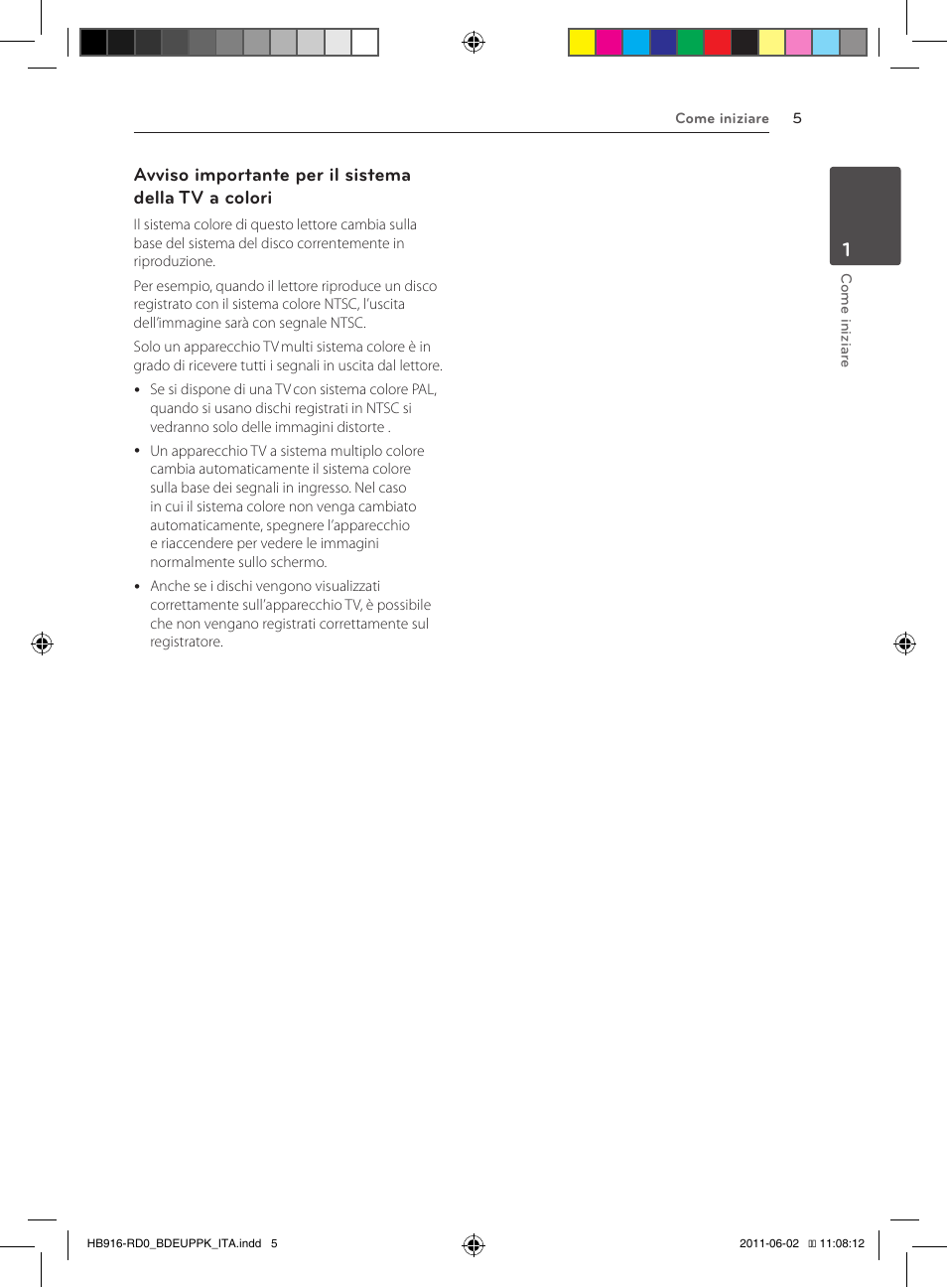 Avviso importante per il sistema della tv a colori | Pioneer BCS-313 User Manual | Page 221 / 436