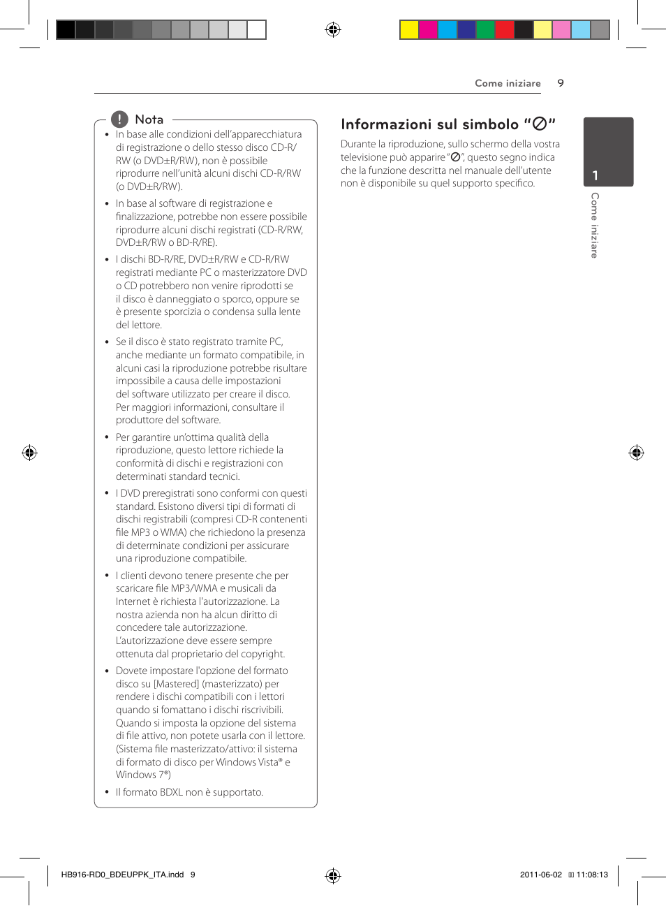 Informazioni sul simbolo, Informazioni sul simbolo “ 7 | Pioneer BCS-313 User Manual | Page 225 / 436