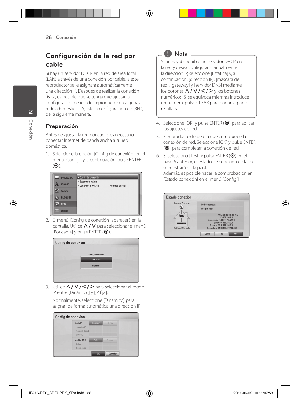 28 – configuración de la red por cable, Configuración de la red por cable | Pioneer BCS-313 User Manual | Page 314 / 436