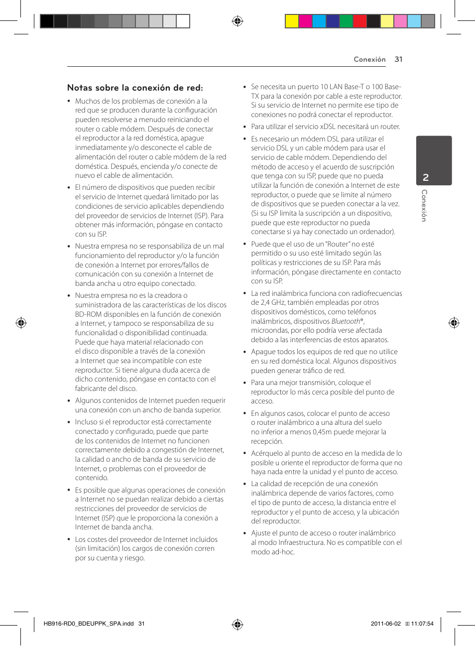 Notas sobre la conexión de red | Pioneer BCS-313 User Manual | Page 317 / 436
